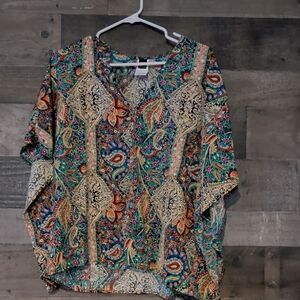 SHEIN Multicolor Paisley Blouse
